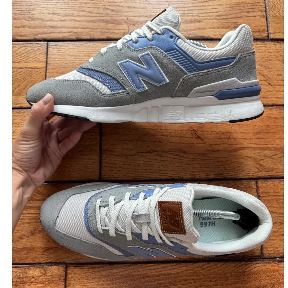 New Balance 997H Mens 12 Grey Blue Lifestyle Sneakers Cordura Suede M997HS9O